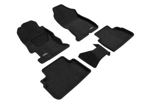 Subaru Impreza Floor Mat Set - Front and Rear - 3D MAXpider - ELEGANT Series - Black - `17-`22